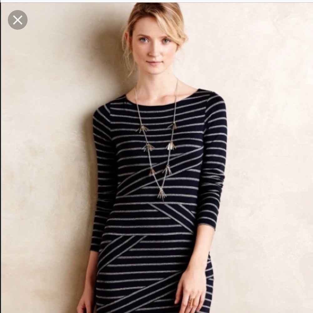 Anthropologie Bailey 44 striped column dress